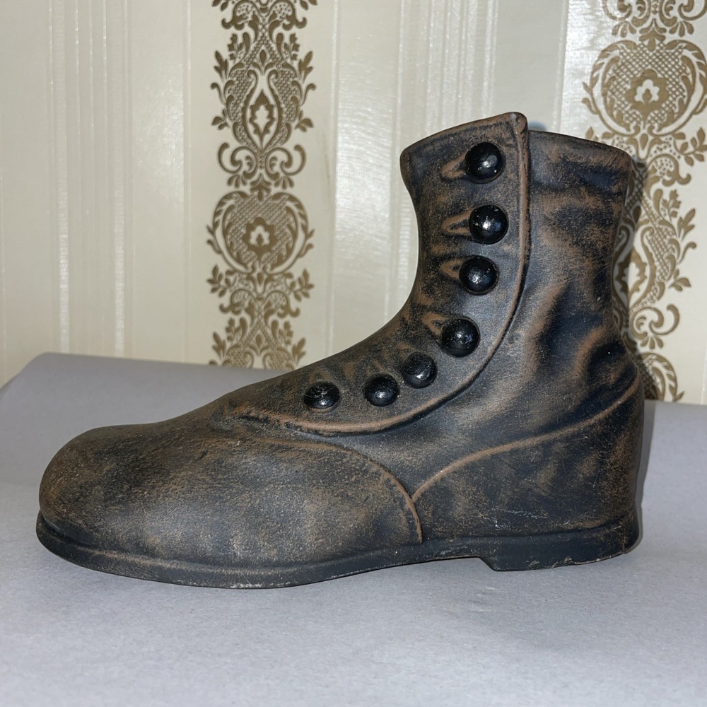 Vintage Ceramic High Button Boots | Victorian Side Button Boot